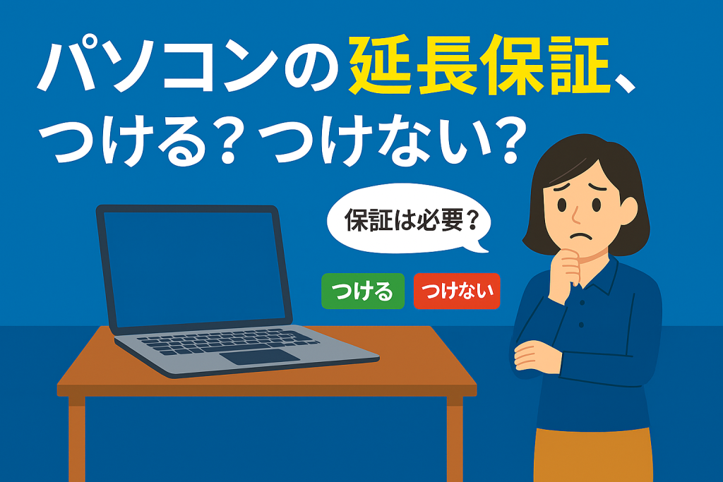 パソコンの延長保証、つける？つけない？後悔しない選び方